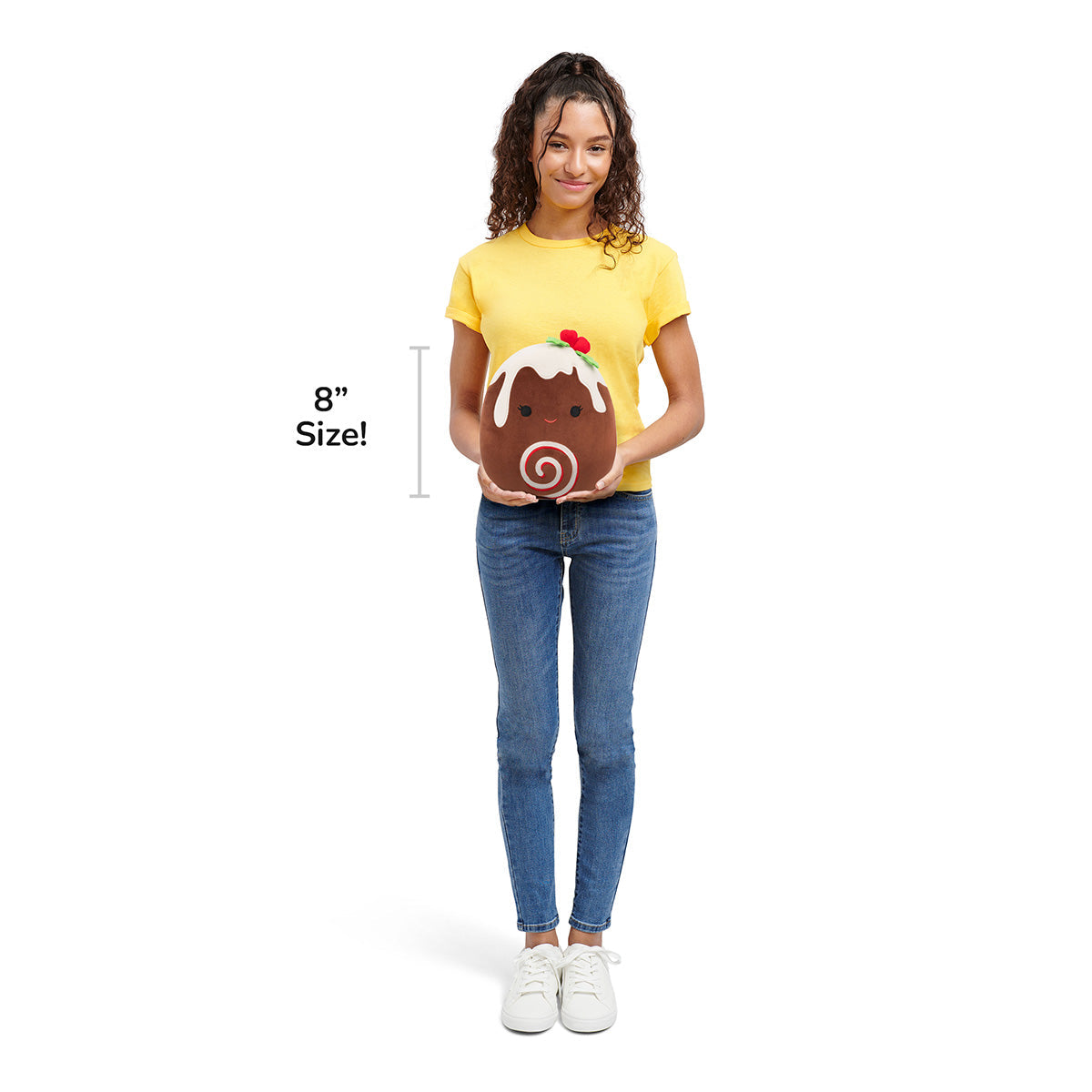 Squishmallows 8" Fleur the Yule Log with Holly | Jazwares / Squishmallows   Squad