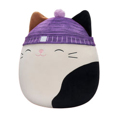 Squishmallows 14" Cam Calico Cat with Purple Hat | Jazwares / Squishmallows   Squad