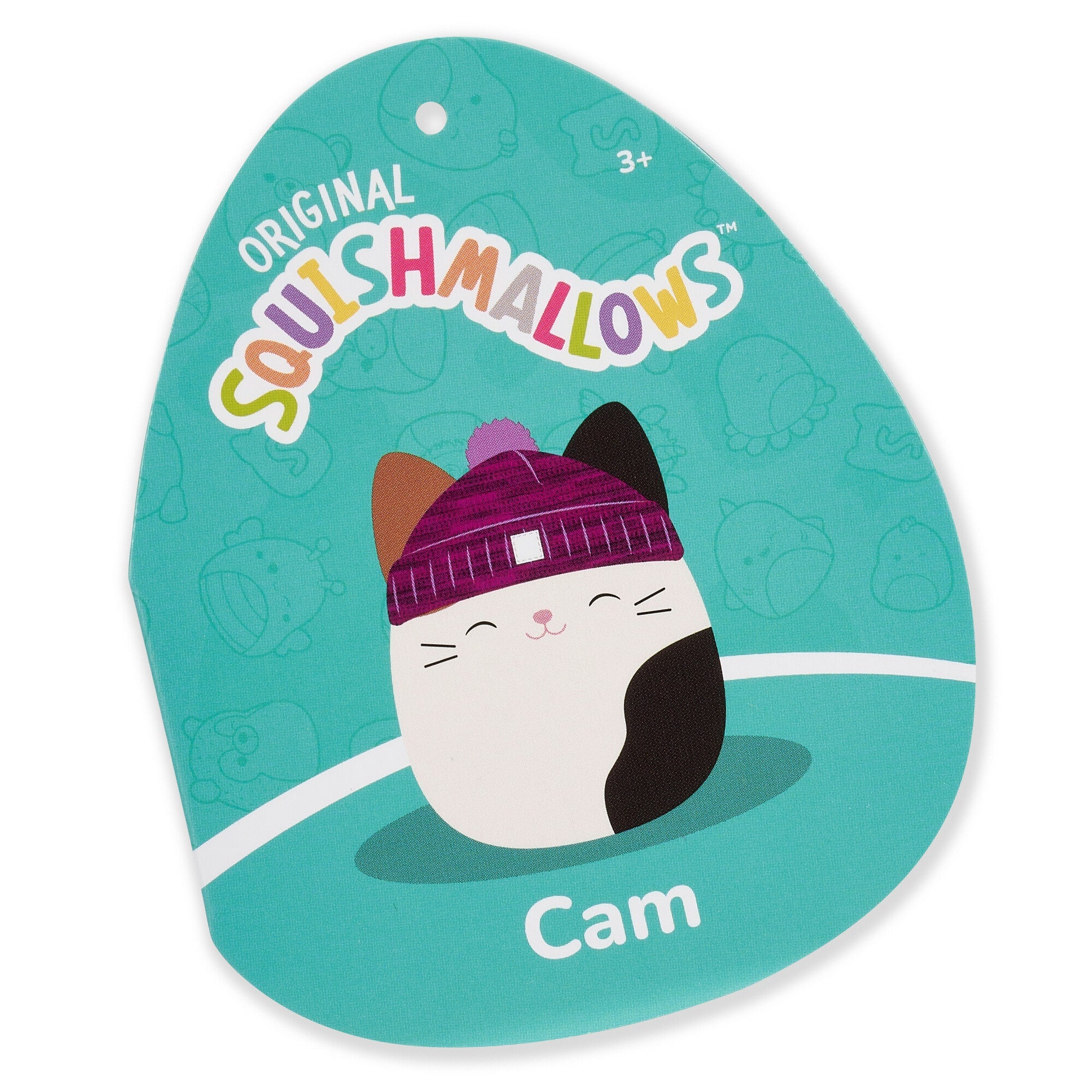 Squishmallows 14" Cam Calico Cat with Purple Hat | Jazwares / Squishmallows   Squad