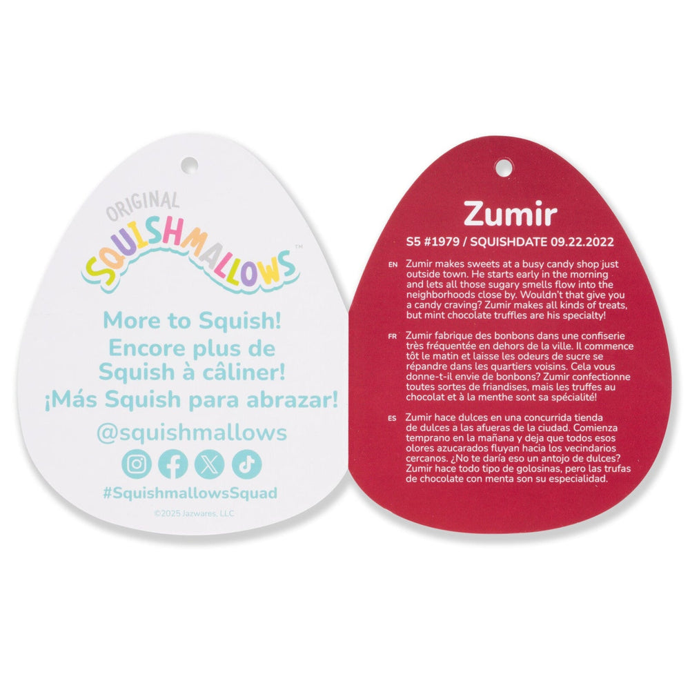 Squishmallows 5" Zumir the Green Moose with Peppermint Swirl Belly | Jazwares / Squishmallows   Squad
