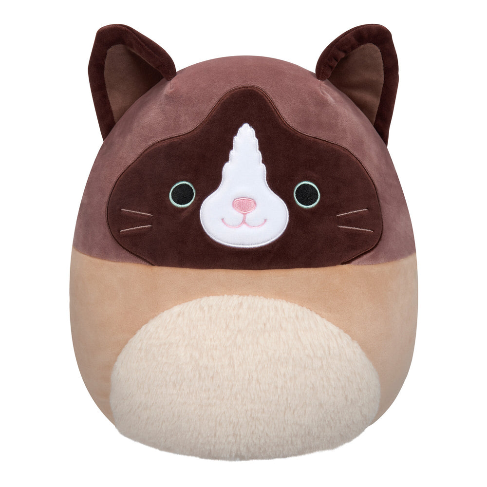 Squishmallows 16" Woodward the Brown and Tan Snowshoe Cat | Jazwares / Squishmallows   Squad