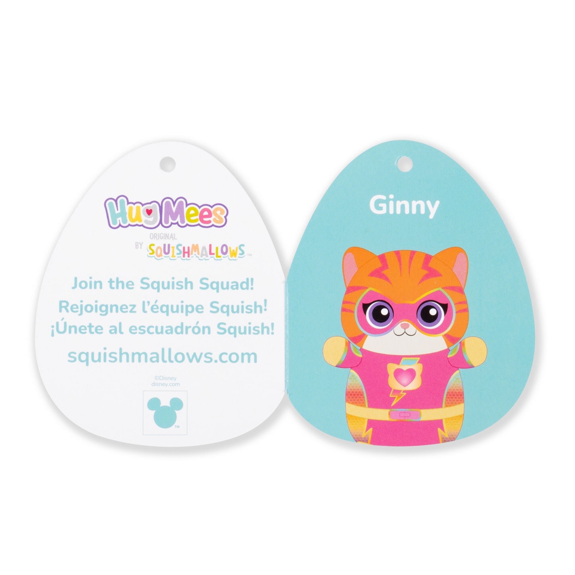 Squishmallows Disney SuperKitties 10" Ginny HugMees | Jazwares / Squishmallows   Brand