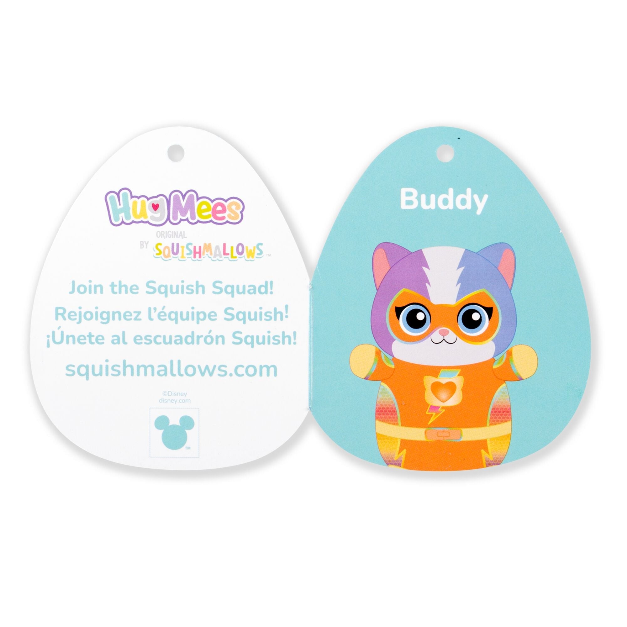 Squishmallows Disney SuperKitties 10" Buddy HugMees | Jazwares / Squishmallows   Brand
