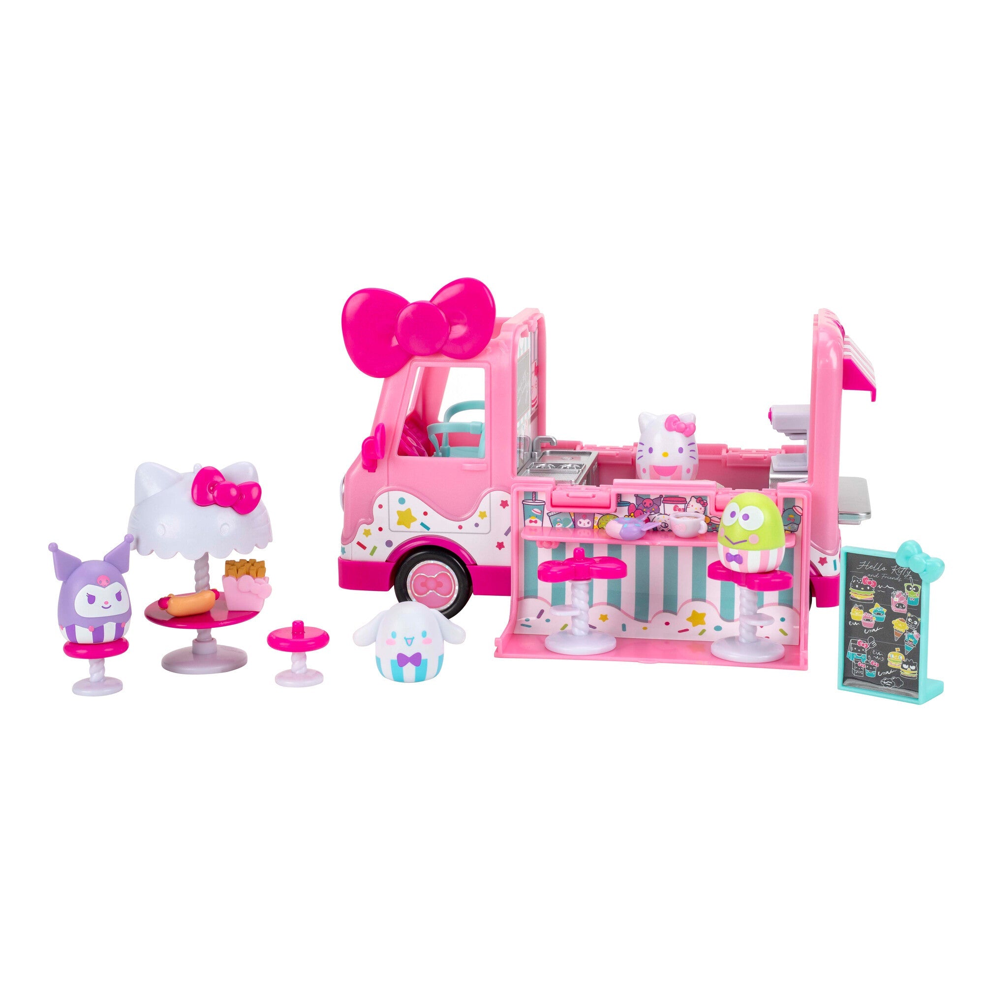Squish-a-longs Hello Kitty Cafe Truck Playset | Jazwares / Squishmallows   Brand