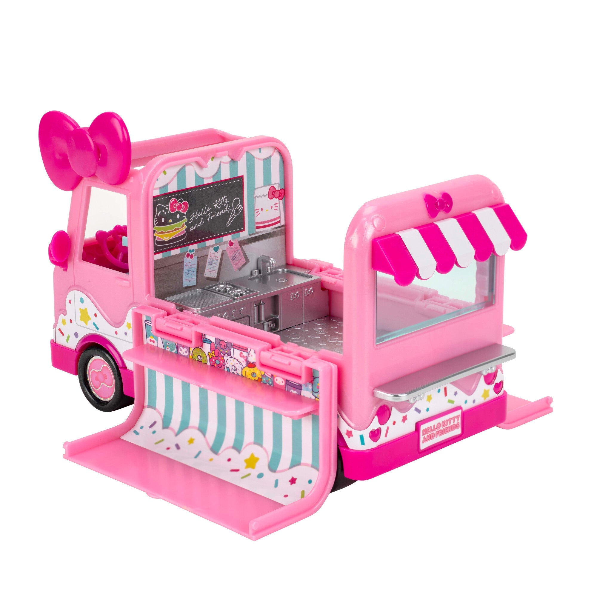 Squish-a-longs Hello Kitty Cafe Truck Playset | Jazwares / Squishmallows   Brand