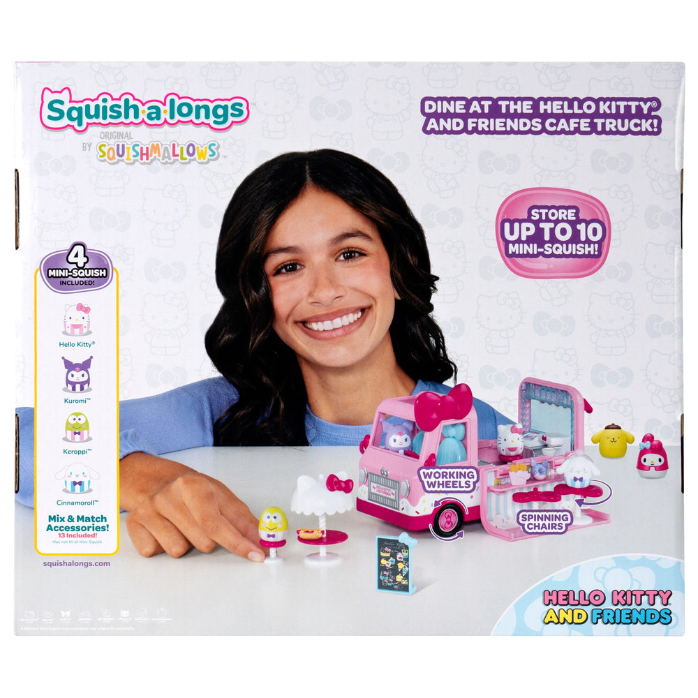 Squish-a-longs Hello Kitty Cafe Truck Playset | Jazwares / Squishmallows   Brand
