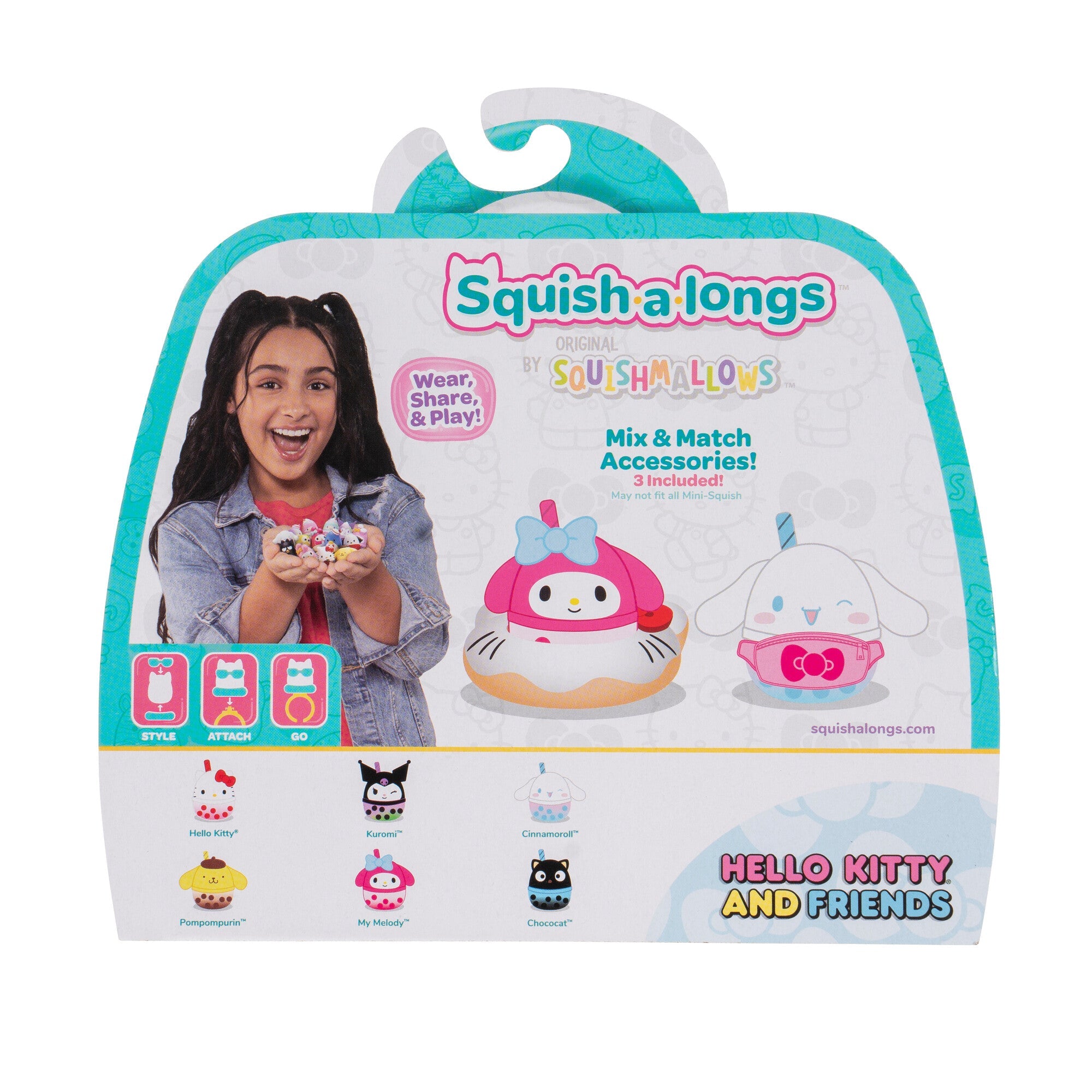 Squish-a-longs Hello Kitty and Friends Boba 6-Pack | Jazwares / Squishmallows   Category|  Brand
