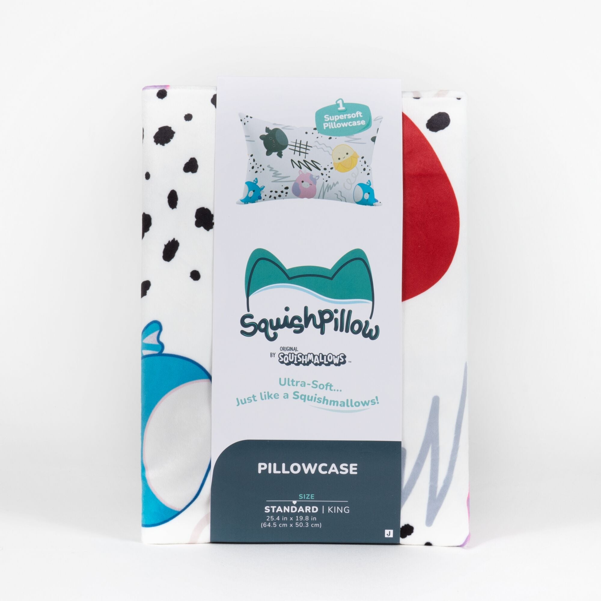 "Squish Vibes" White SquishPillow Pillowcase (Standard) / Squishmallows   Category