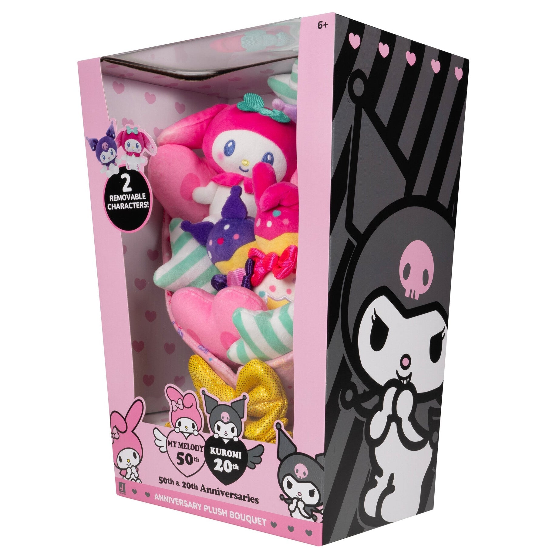 Hello Kitty and Friends 12" My Melody and Kuromi Anniversary Plush Bouquet | Jazwares / Squishmallows   Category