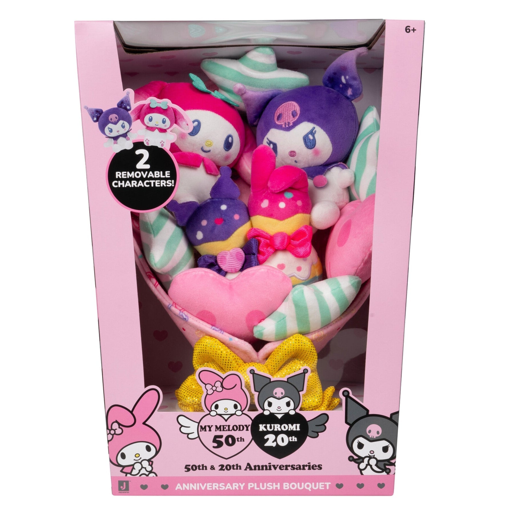 Hello Kitty and Friends 12" My Melody and Kuromi Anniversary Plush Bouquet | Jazwares / Squishmallows   Category