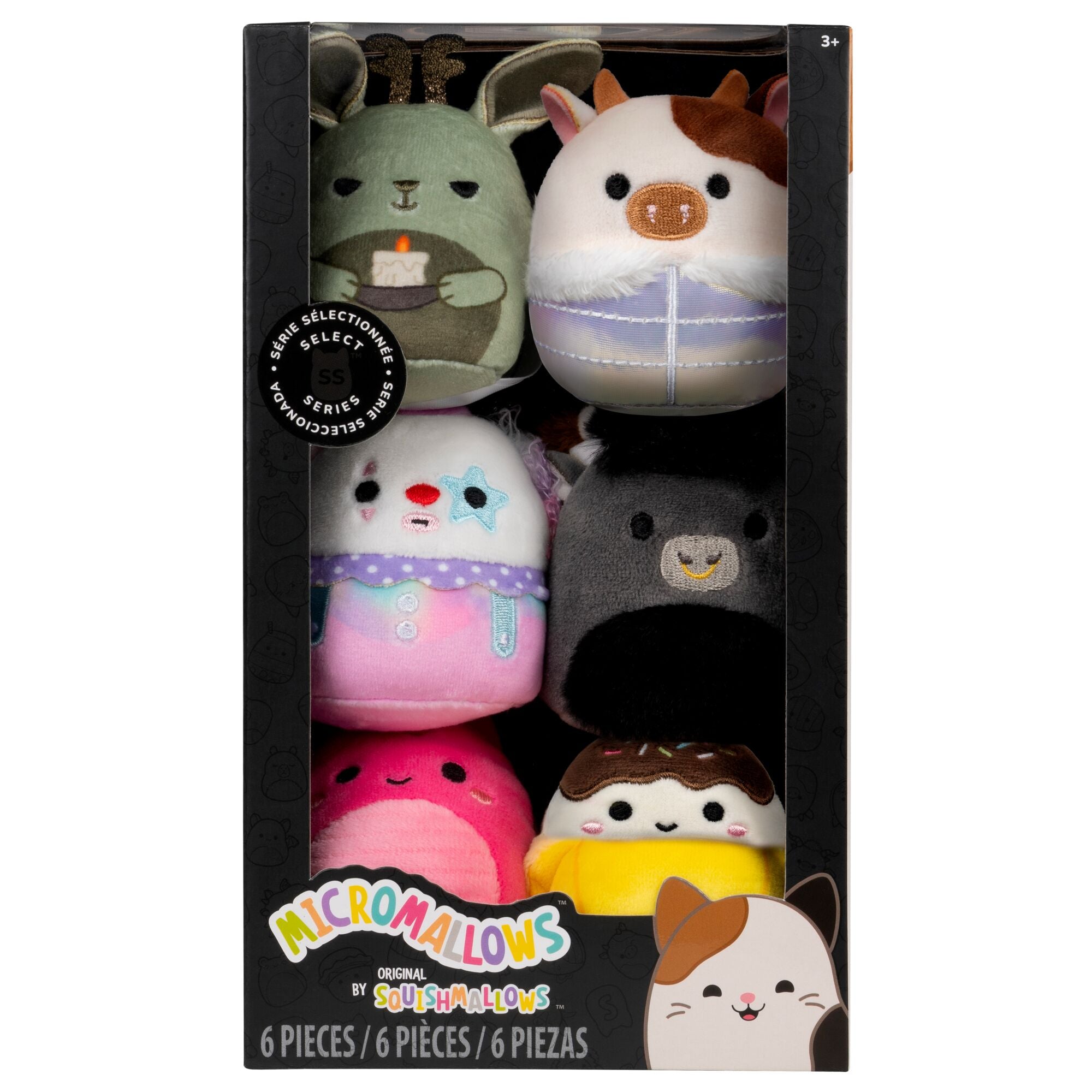 Micromallows Select Series 6-Pack - Ronnie, Junie, X. Axis, Ennis, Martha, Lake | Jazwares / Squishmallows   Category|  Brand