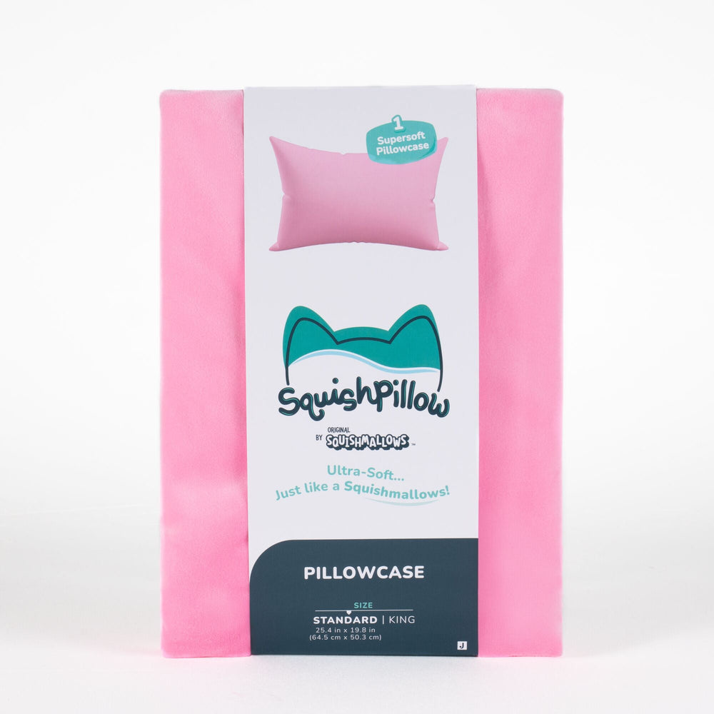 SquishPillow Pillowcase Solid Slumber Pink | Jazwares / Squishmallows   Category