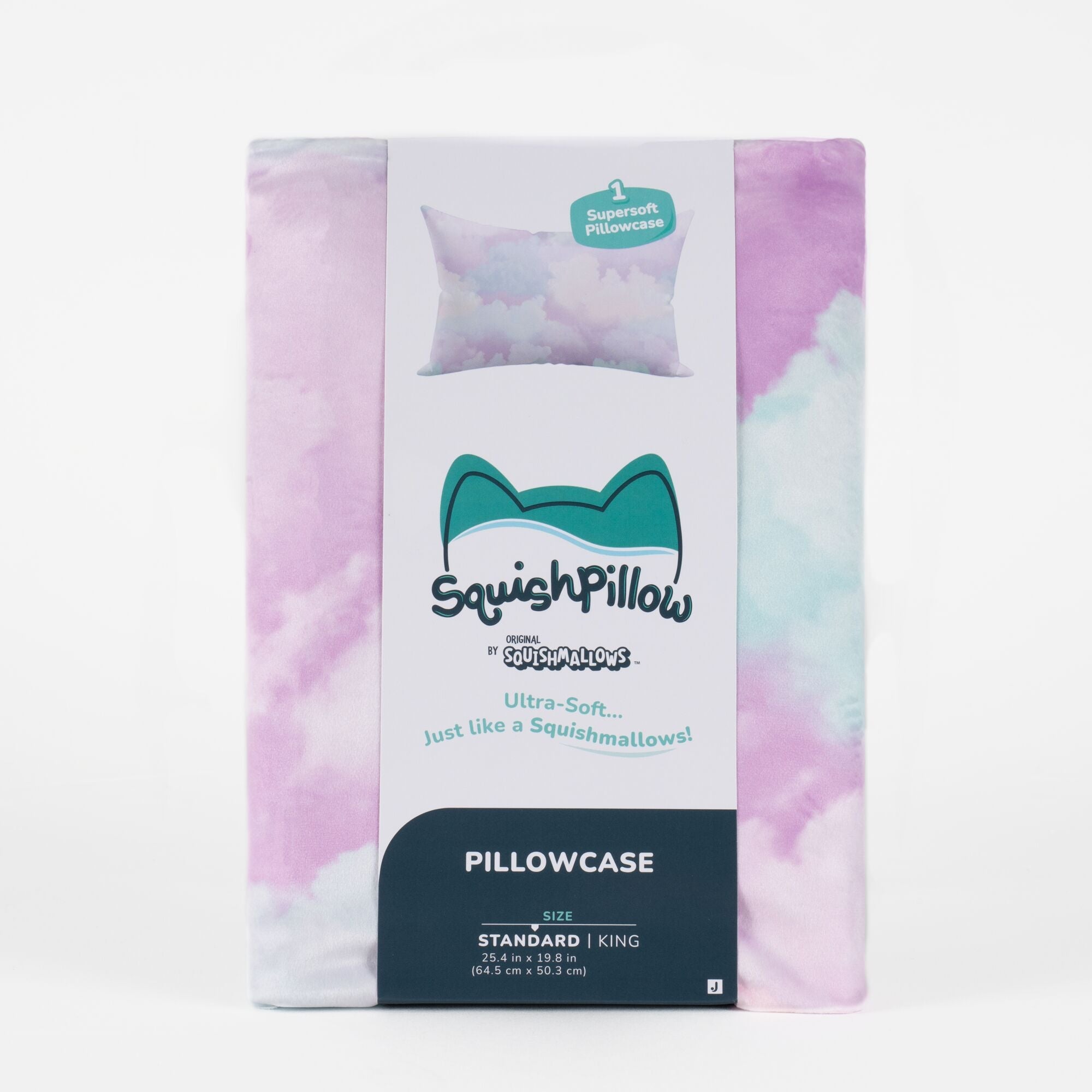SquishPillow Pillowcase Cotton Candy Skies Purple | Jazwares / Squishmallows   Category