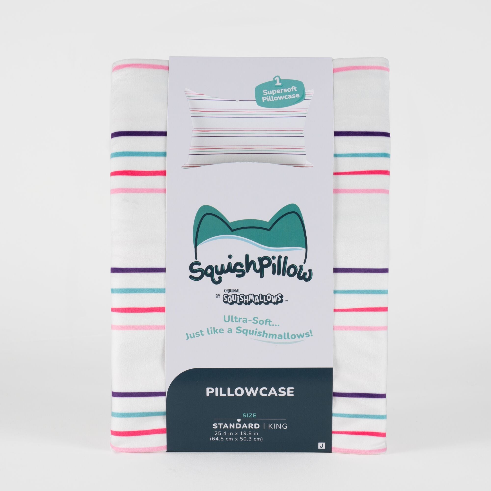 SquishPillow Pillowcase Sweet Stripes | Jazwares / Squishmallows   Category