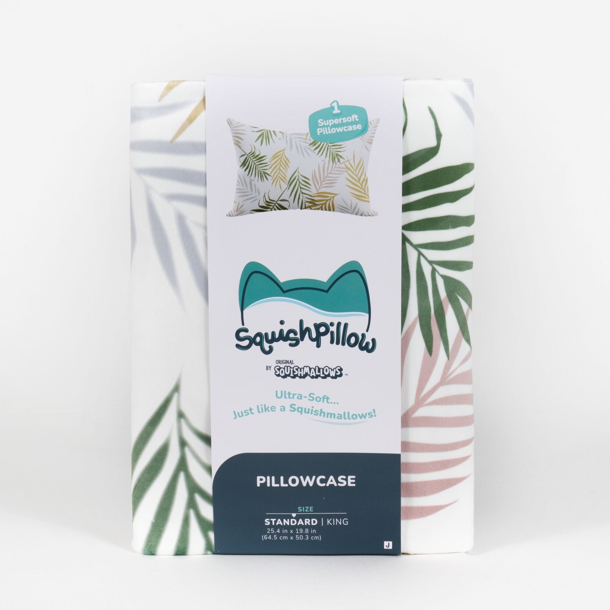 "Palm Fronds" Light SquishPillow Pillowcase (Standard) / Squishmallows   Category