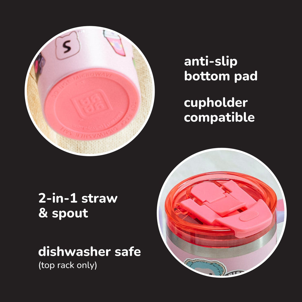 Squishmallows Sticker Bomb Tumbler with Straw / Squishmallows   Category