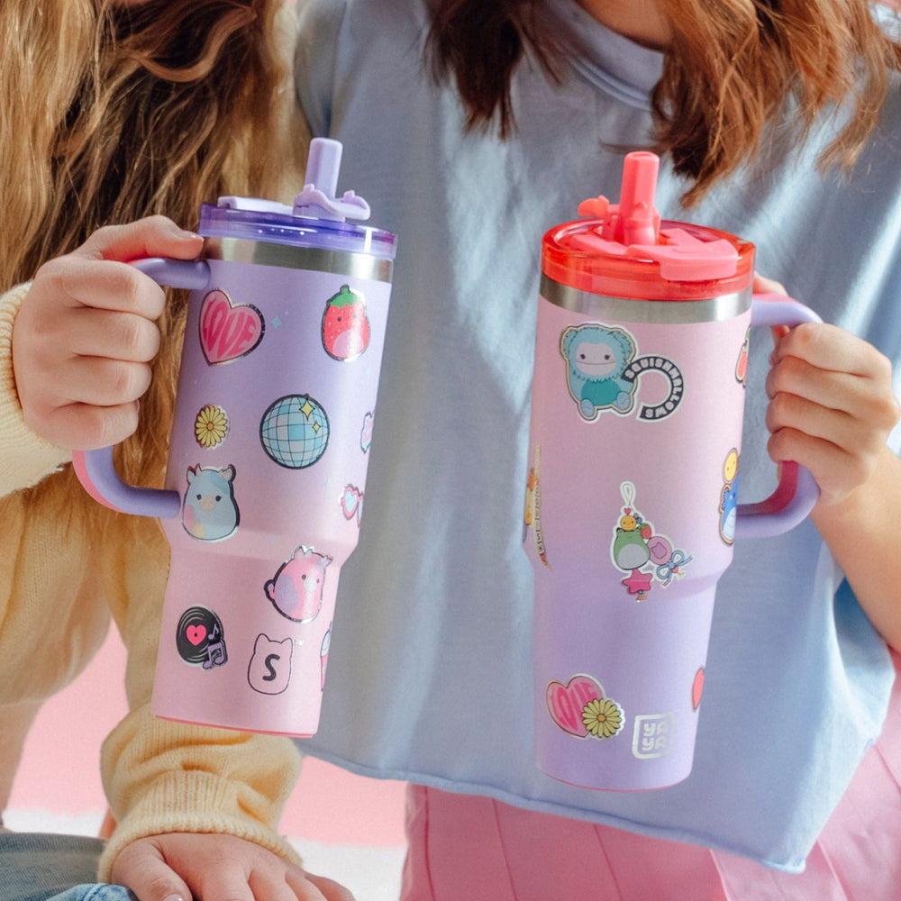 Squishmallows Sticker Bomb Tumbler with Straw / Squishmallows   Category