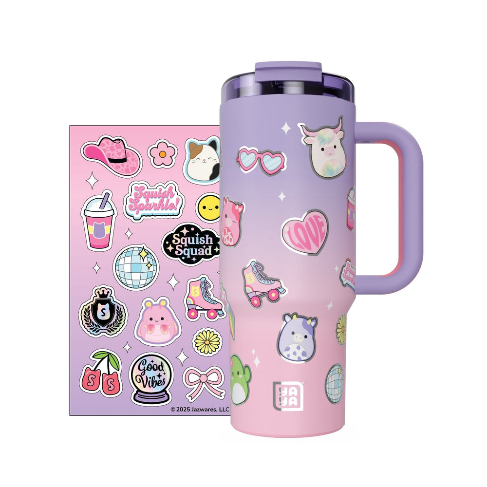 Squishmallows Sticker Bomb Tumbler with Straw / Squishmallows   Category