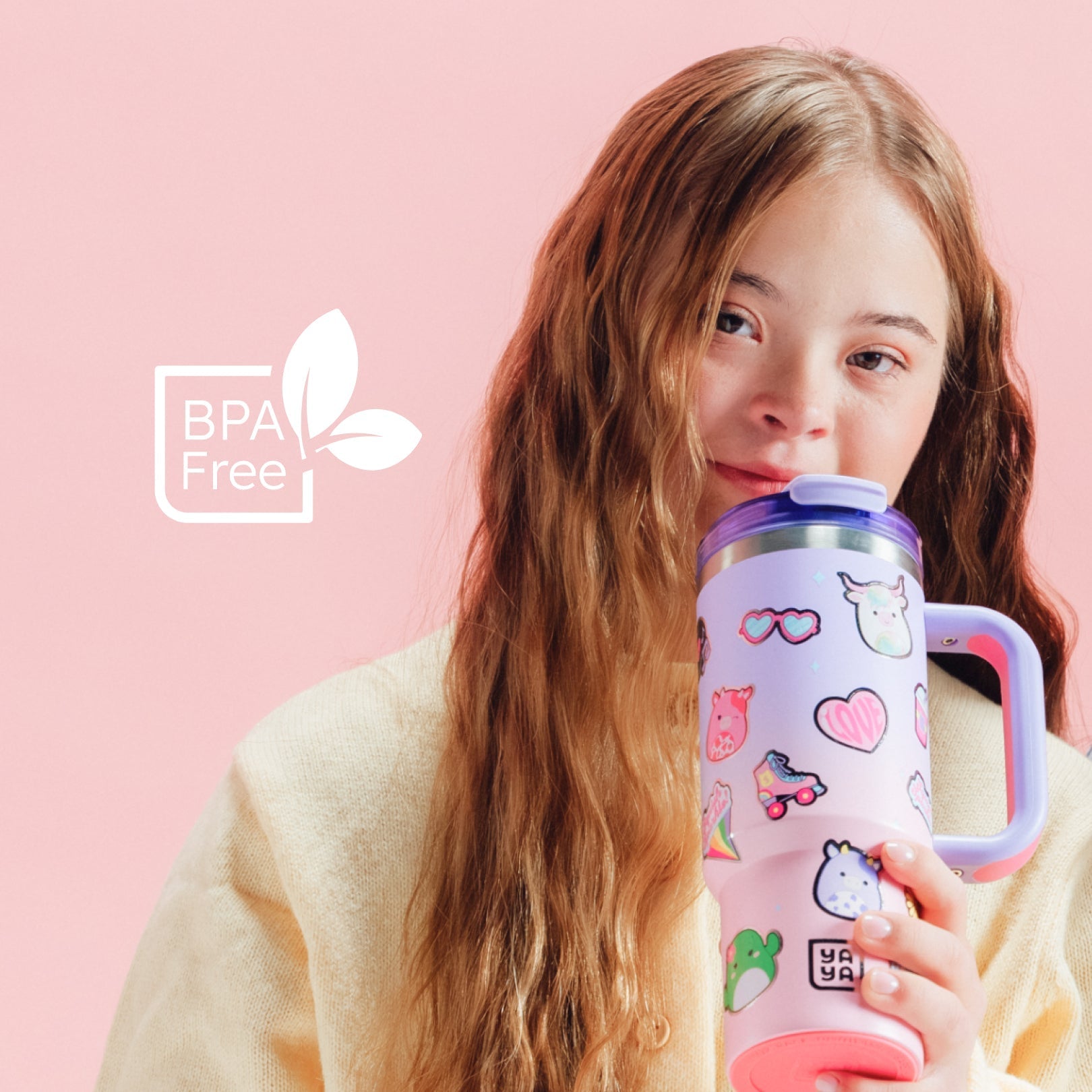Squishmallows Sticker Bomb Tumbler with Straw / Squishmallows   Category