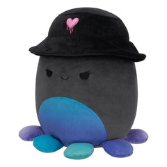 Squishmallows 8" Yoko the Charcoal Grey Octopus with Bucket Hat | Jazwares / Squishmallows   Squad
