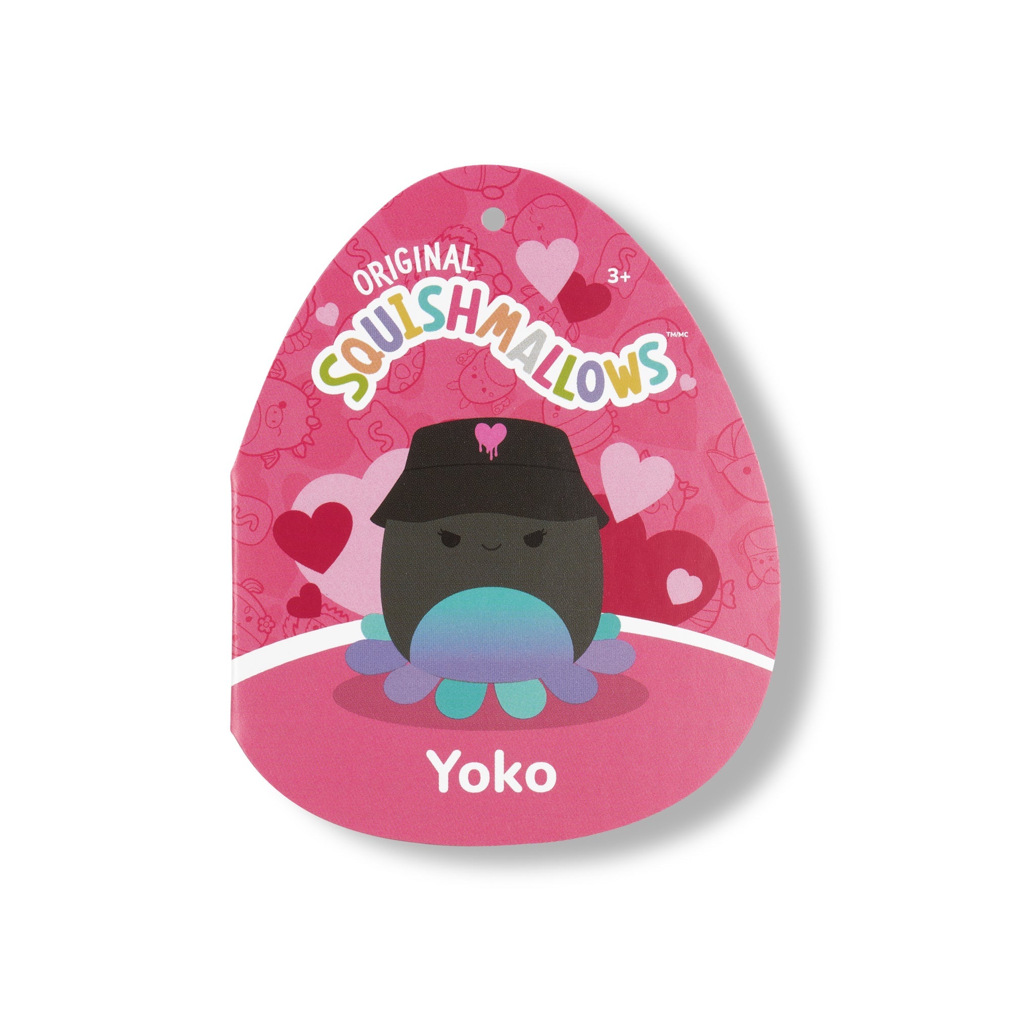 Squishmallows 8" Yoko the Charcoal Grey Octopus with Bucket Hat | Jazwares / Squishmallows   Squad