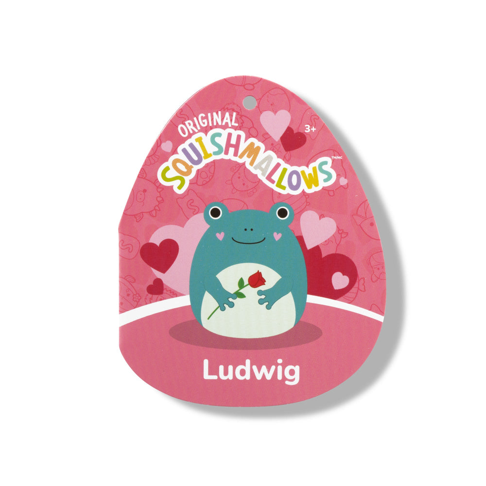 Squishmallows 12" Ludwig the Teal Frog Holding Rose | Jazwares / Squishmallows   Squad