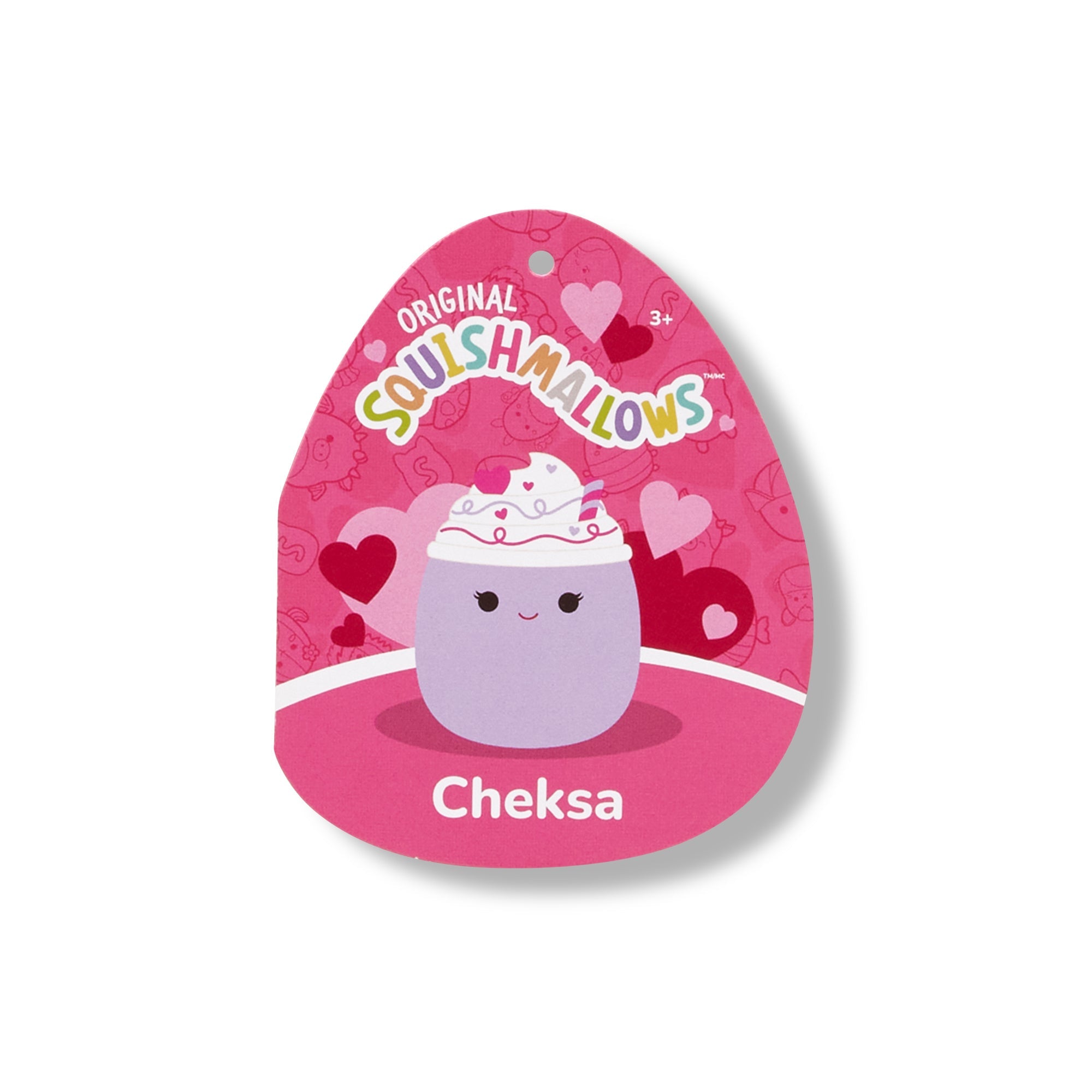 Squishmallows 5" Cheksa the Purple Valentine's Day Drink | Jazwares / Squishmallows   Squad