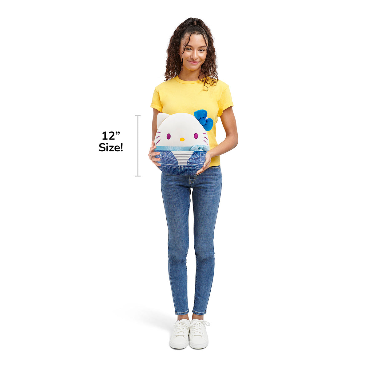 Squishmallows 12" Denim Hello Kitty | Jazwares / Squishmallows   Category|  Brand