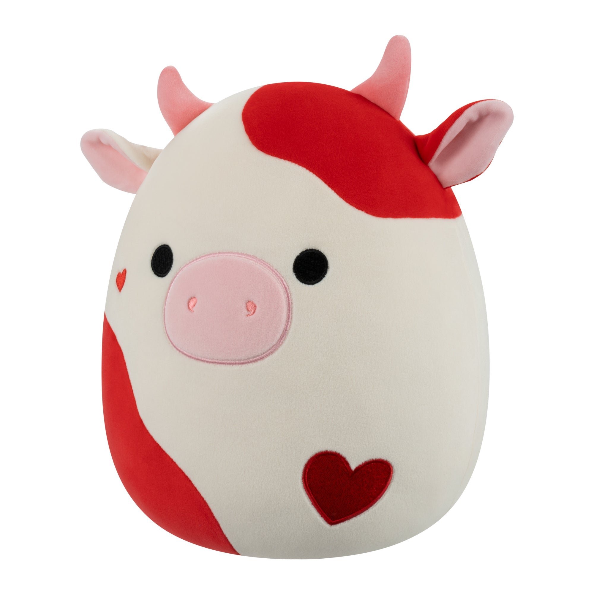 Squishmallows 12" Idris the Red and Off-White Cow | Jazwares / Squishmallows   Squad