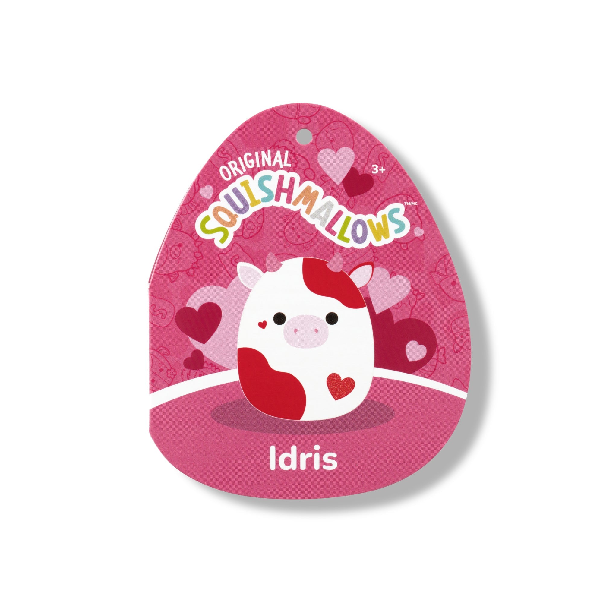 Squishmallows 12" Idris the Red and Off-White Cow | Jazwares / Squishmallows   Squad