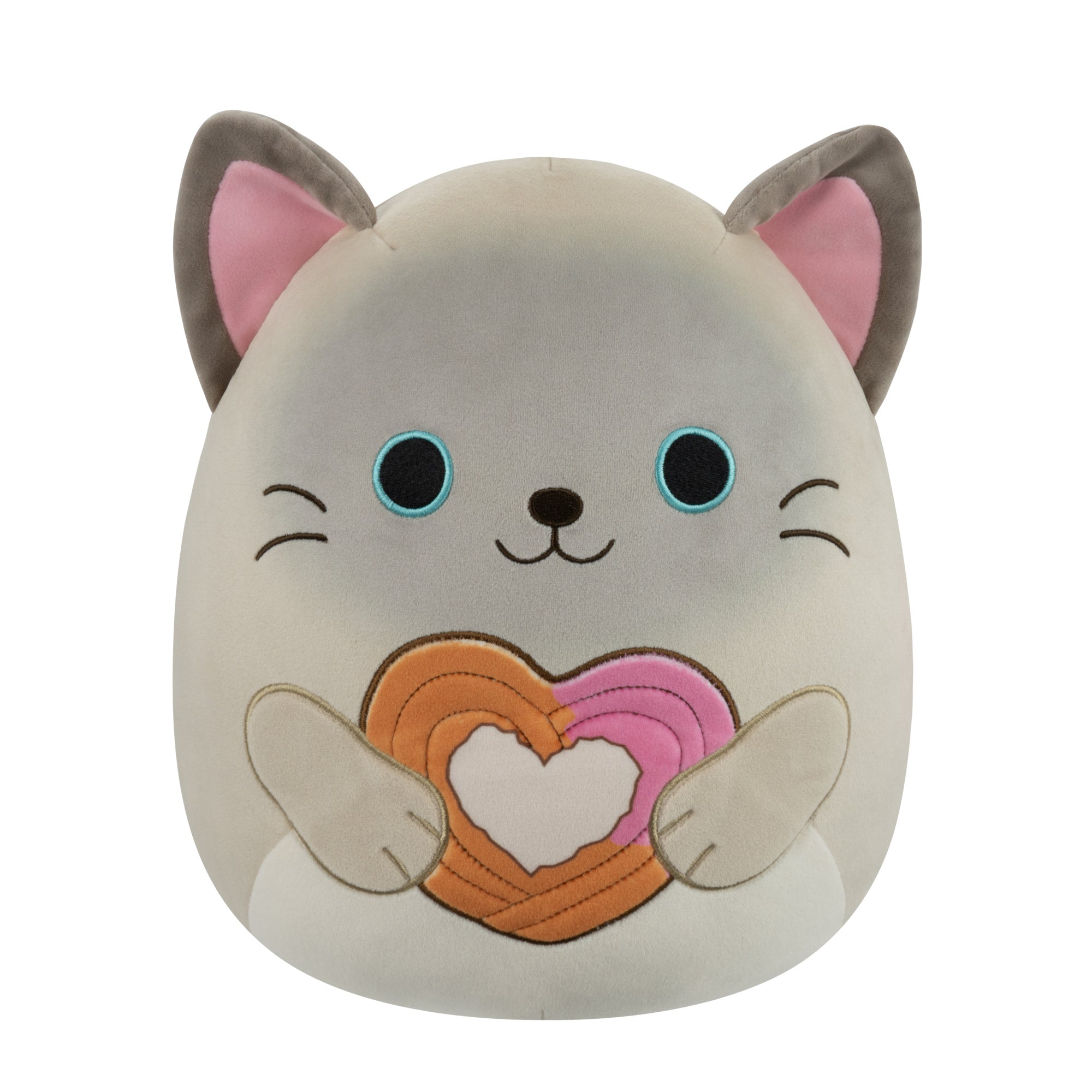 Squishmallows 12" Felton the Siamese Cat Holding Heart Churro | Jazwares / Squishmallows   Squad