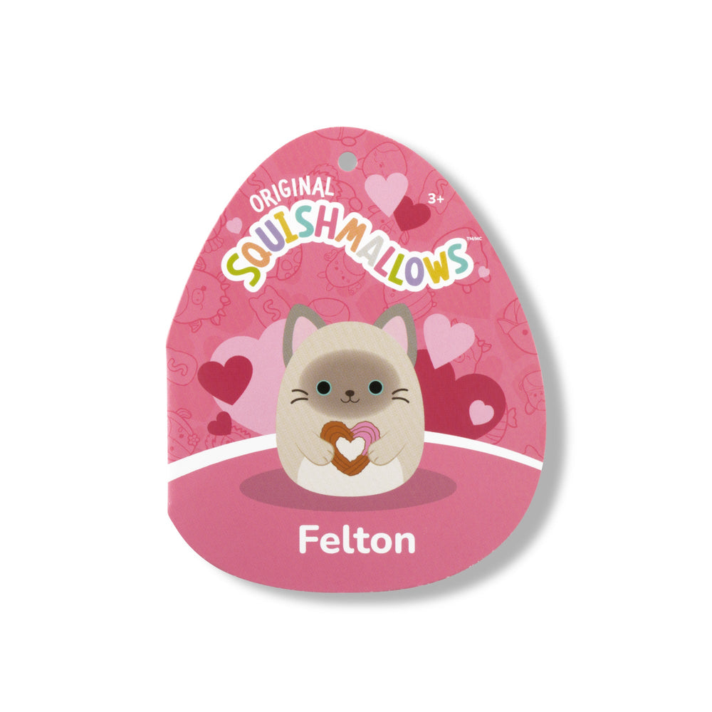 Squishmallows 12" Felton the Siamese Cat Holding Heart Churro | Jazwares / Squishmallows   Squad