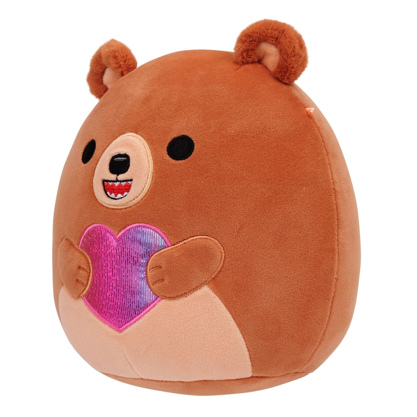 Squishmallows 8" Stokely the Brown Kodiak Bear Holding a Heart | Jazwares / Squishmallows   Category