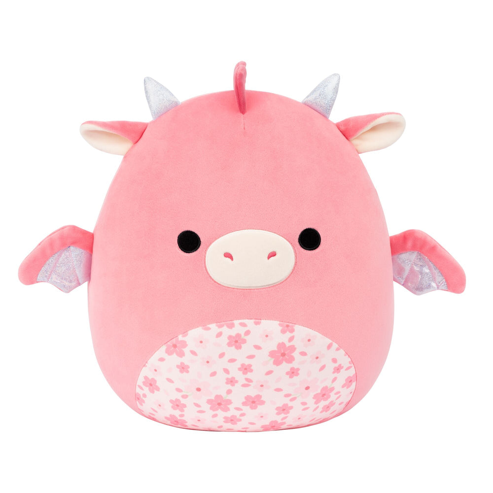 Squishmallows 14" Aegi the Pink Dragon with Sakura Print Belly | Jazwares / Squishmallows   Squad