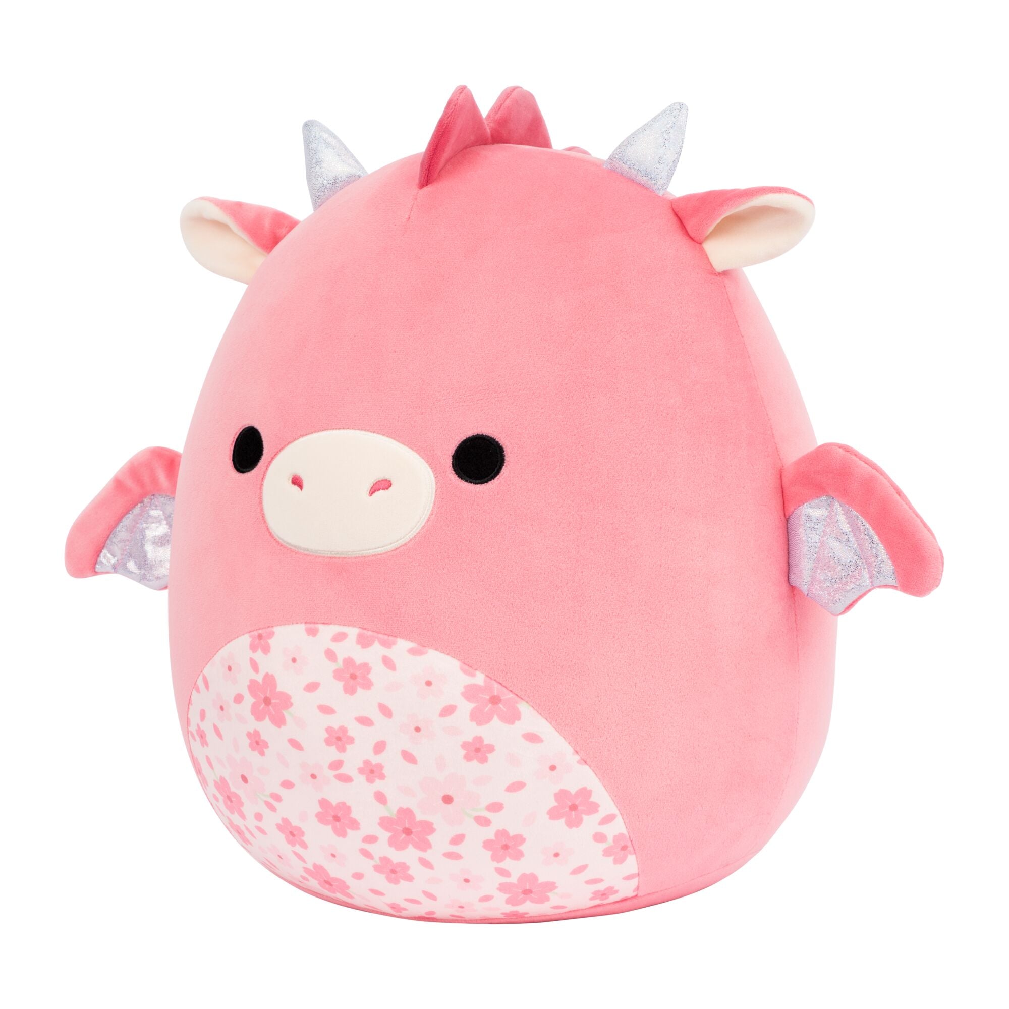 Squishmallows 14" Aegi the Pink Dragon with Sakura Print Belly | Jazwares / Squishmallows   Squad