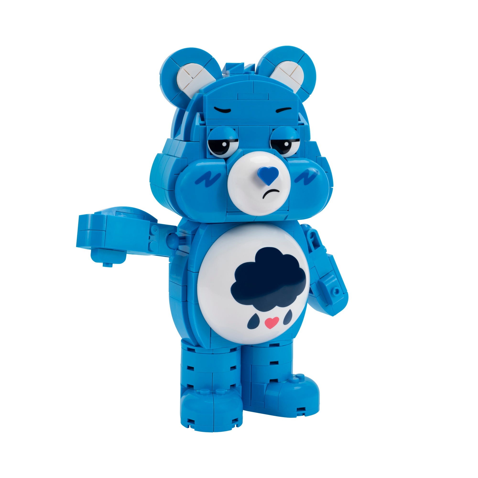 Care Bears Grumpy Bear Building Set - 7-Inch Buildable Articulated Fig / Squishmallows   Brand