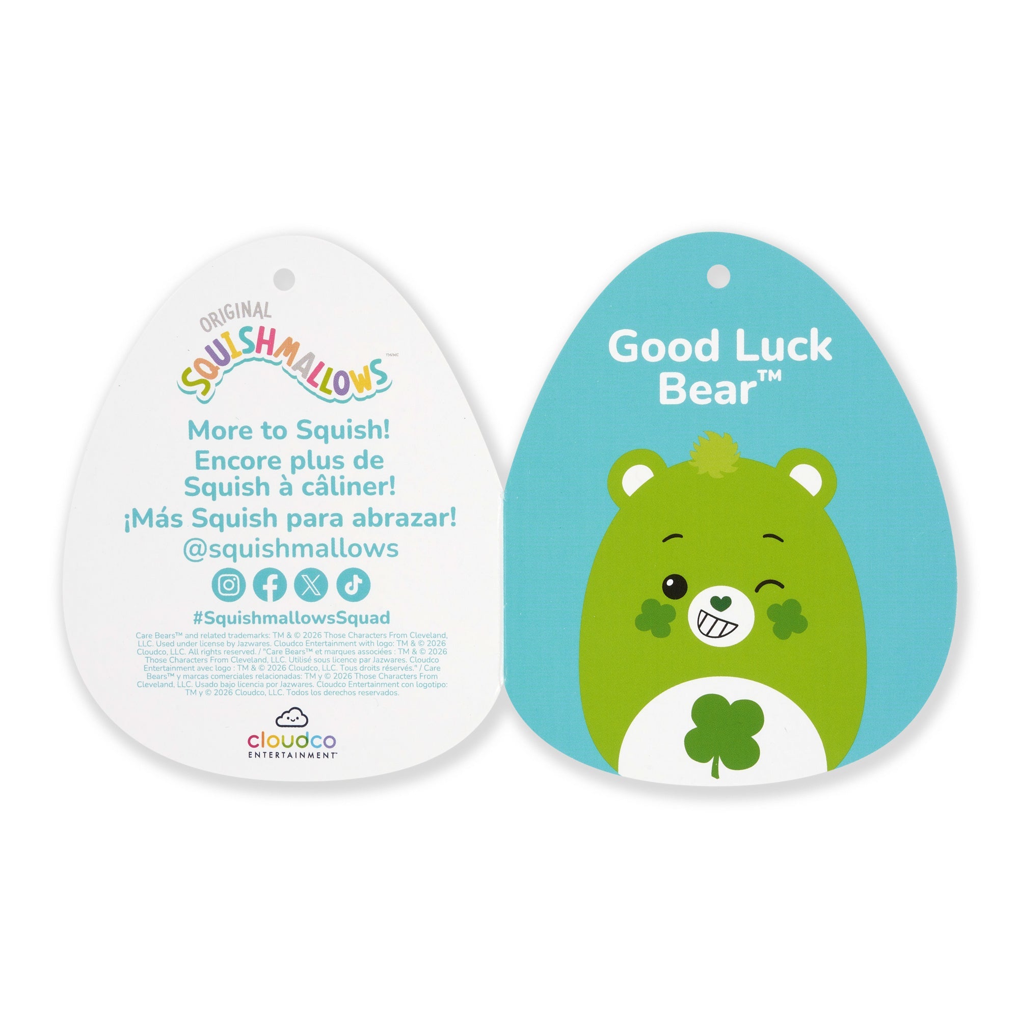 Squishmallows Care Bears 12" Good Luck Bear | Jazwares / Squishmallows   Brand