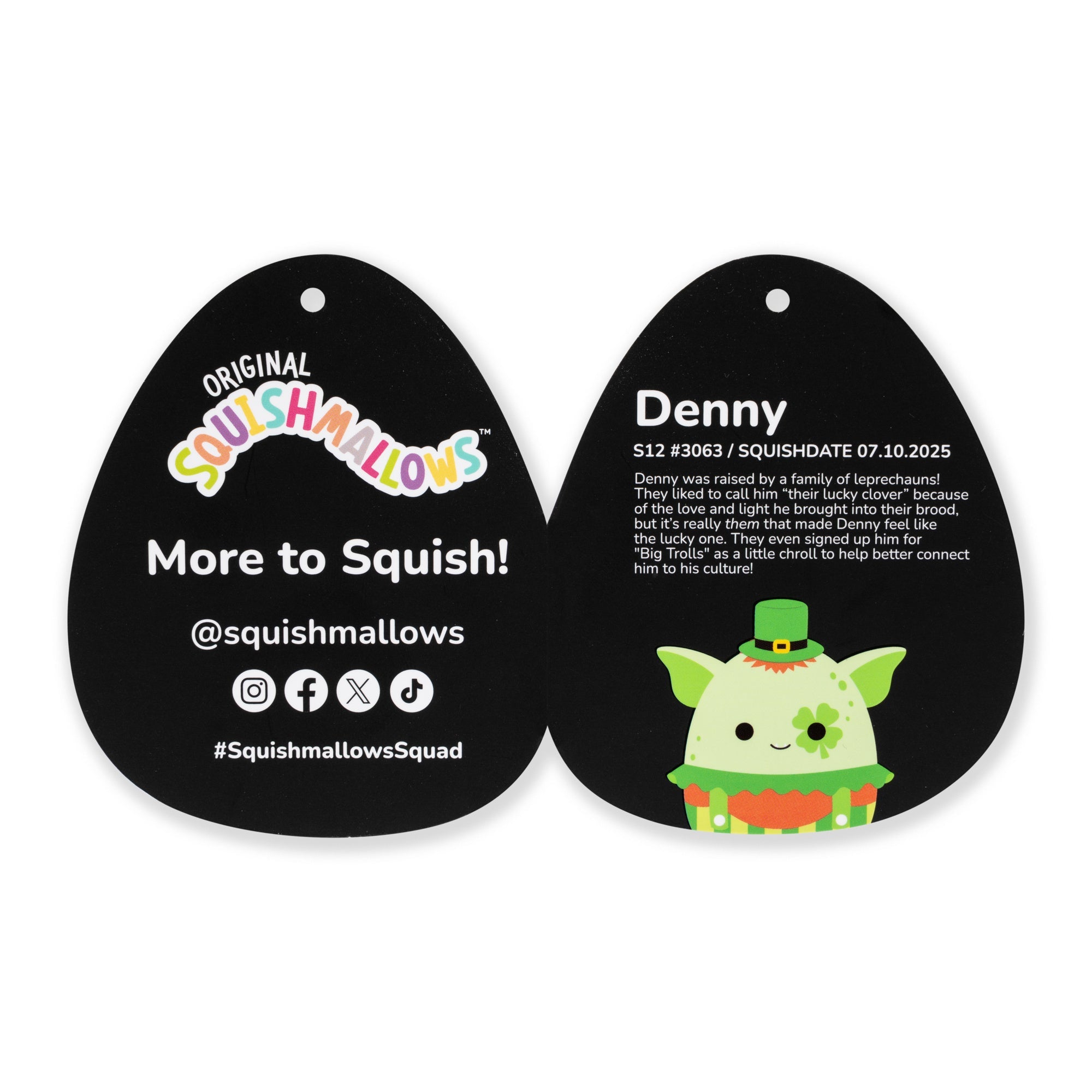 Squishmallows 12" Select Series Denny the St. Patty's Day Troll | Jazwares / Squishmallows   Category