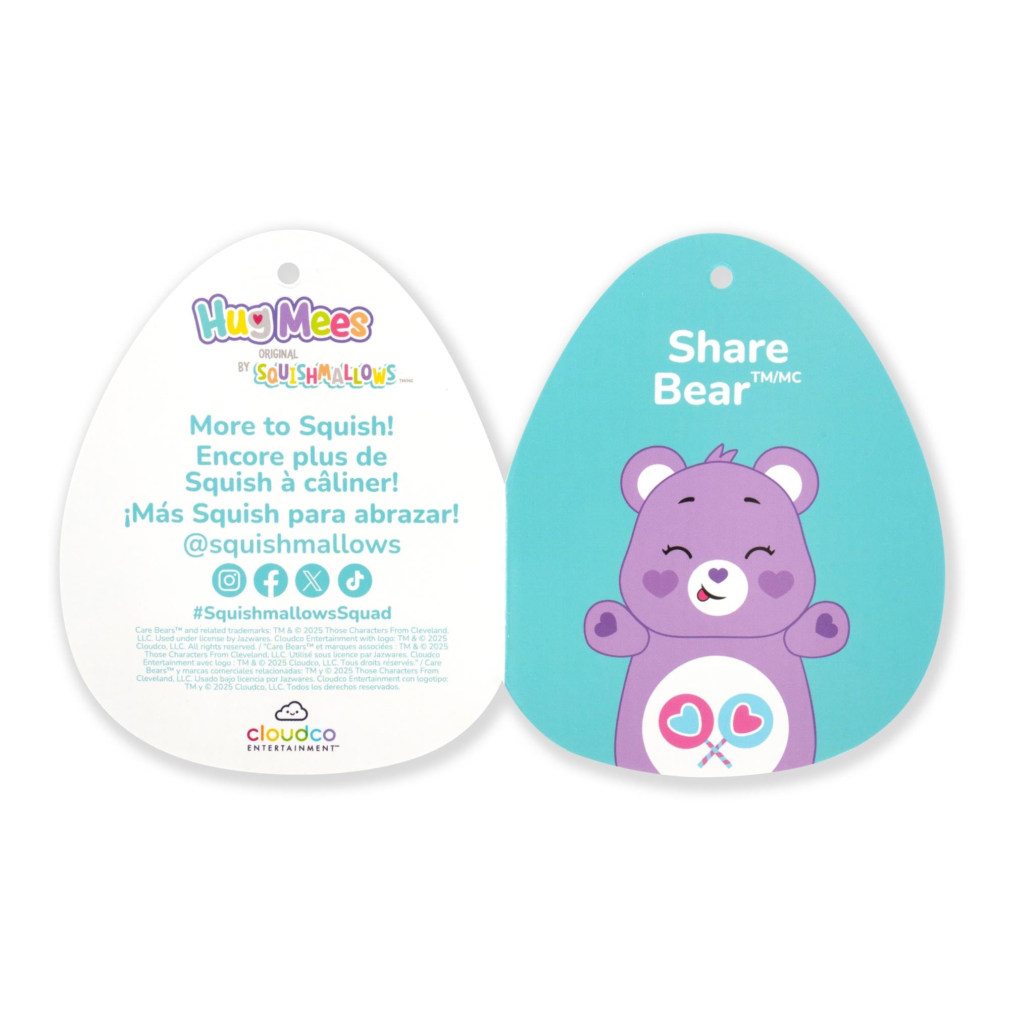 Squishmallows Care Bears 10-Inch Share Bear HugMees | Jazwares / Squishmallows   Brand