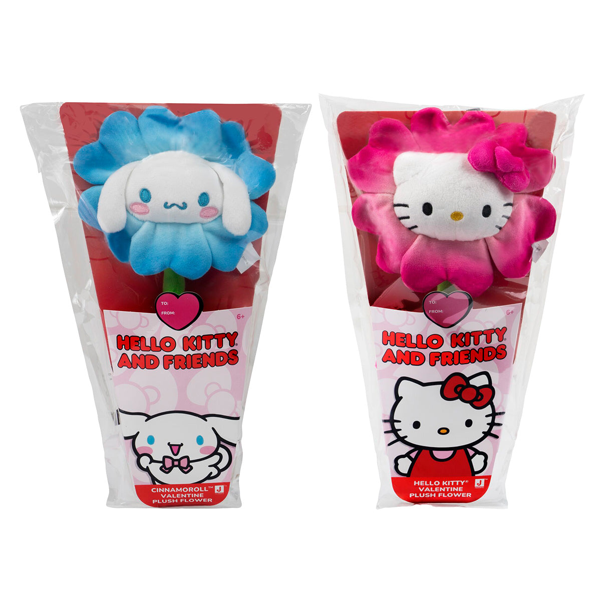 Hello Kitty and Friends 14" Plush Flower 2-Pack - Hello Kitty & Cinnamoroll | Jazwares / Squishmallows   Category