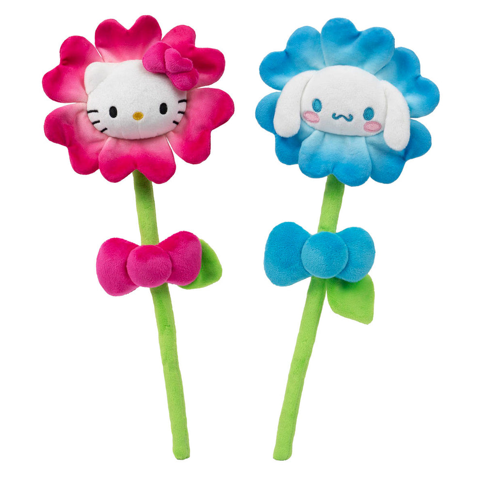 Hello Kitty and Friends 14" Plush Flower 2-Pack - Hello Kitty & Cinnamoroll | Jazwares / Squishmallows   Category