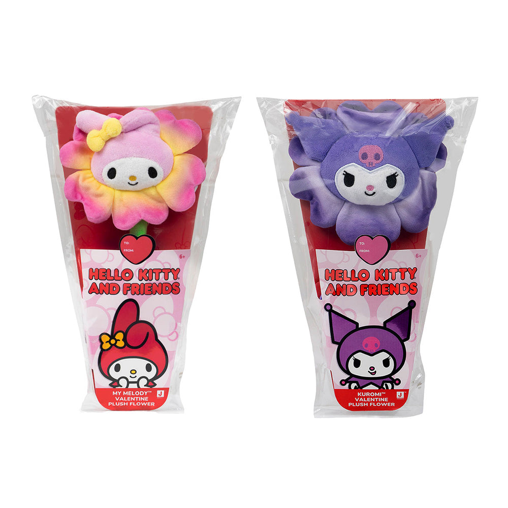 Hello Kitty and Friends 14" Plush Flower 2-Pack - My Melody & Kuromi | Jazwares / Squishmallows   Category