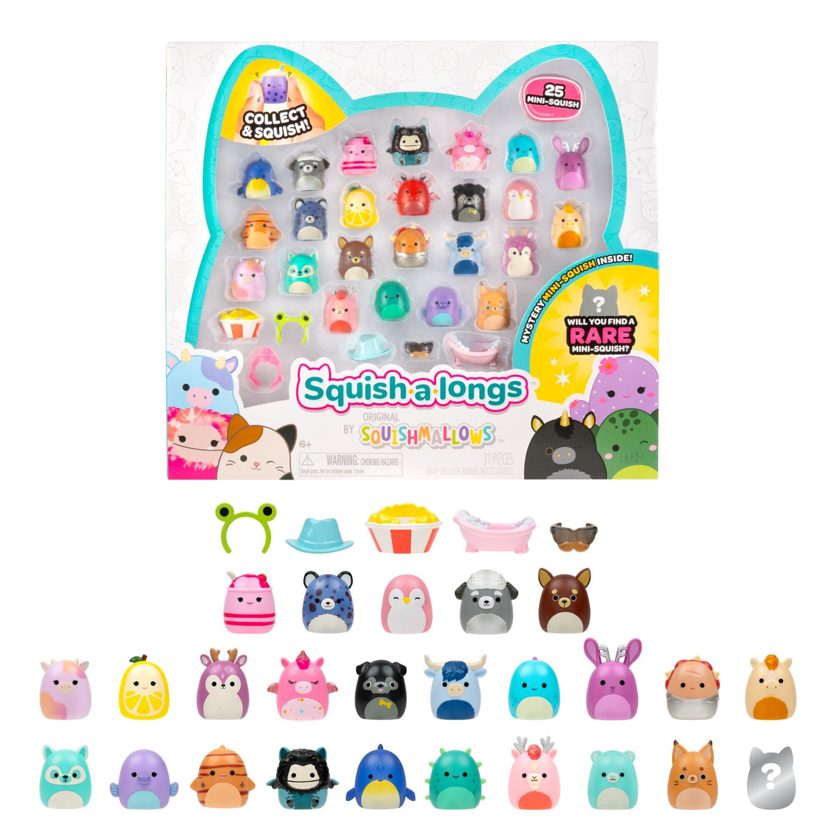 Squish-a-longs Mini-Squish 25-Pack (Wave 5, Style 1) | Jazwares / Squishmallows   Brand