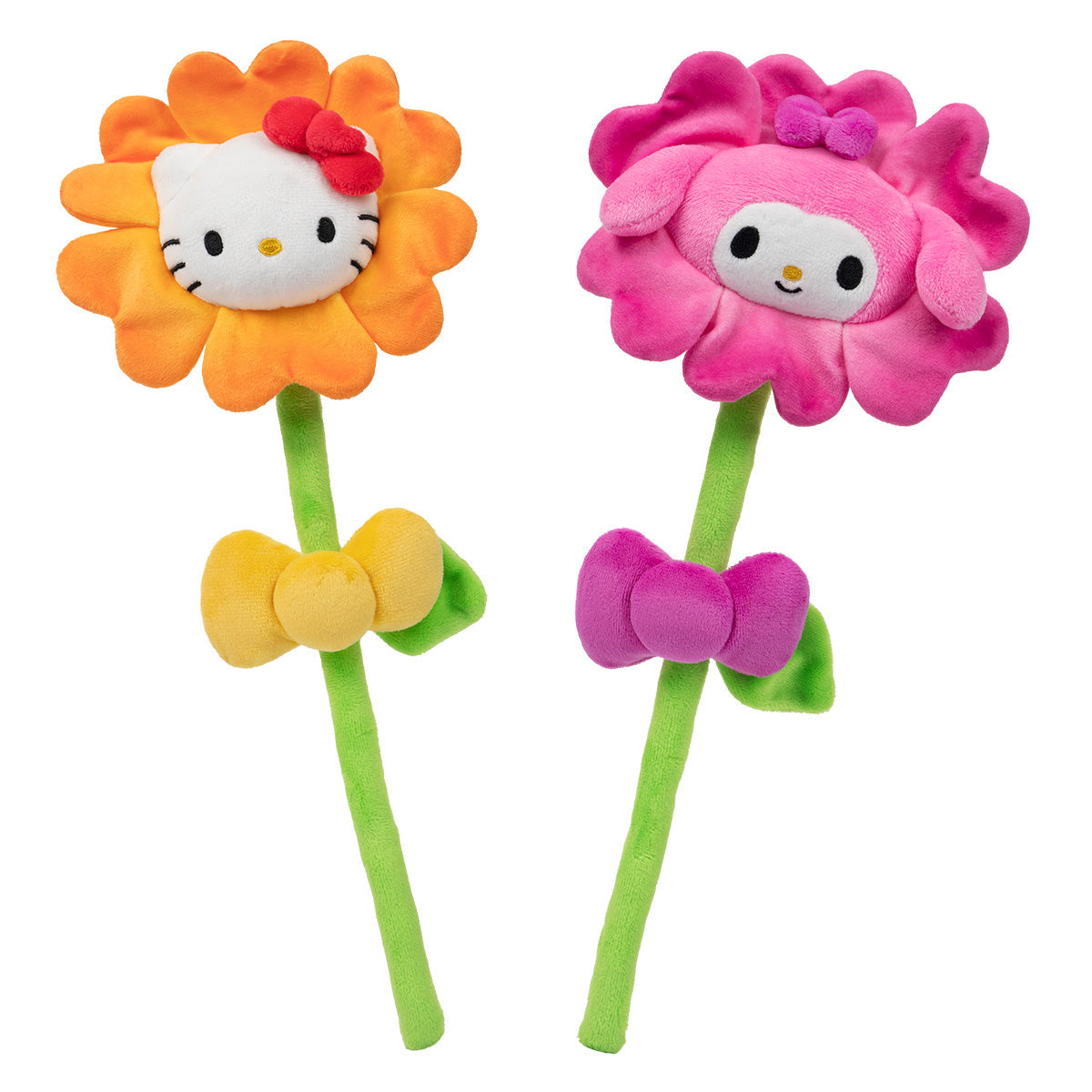 Hello Kitty and Friends 14" Plush Flower 2-Pack - Hello Kitty & My Melody | Jazwares / Squishmallows   Category