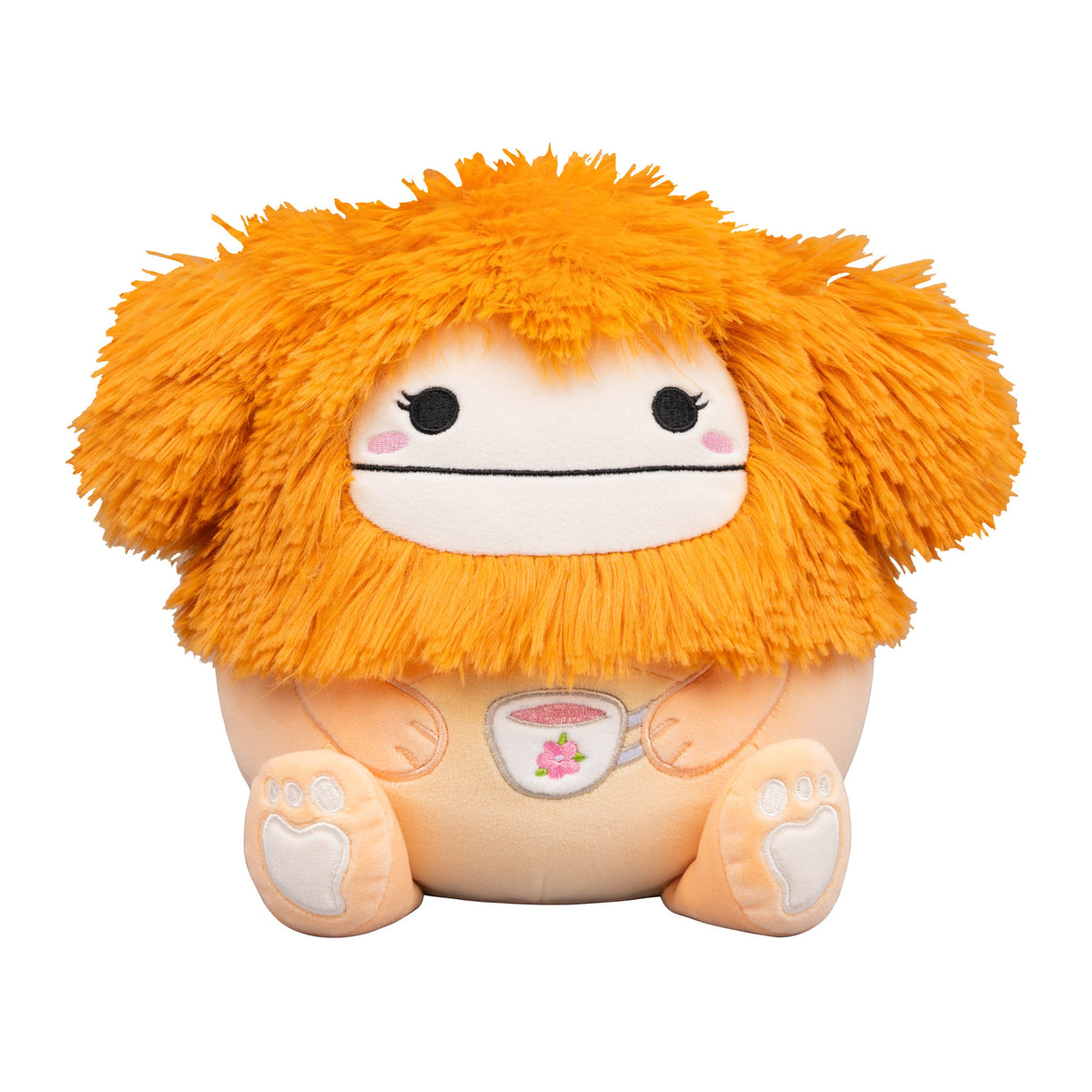 Squishmallows 8" Shasta the Peach Bigfoot Holding Teacup | Jazwares / Squishmallows   Squad