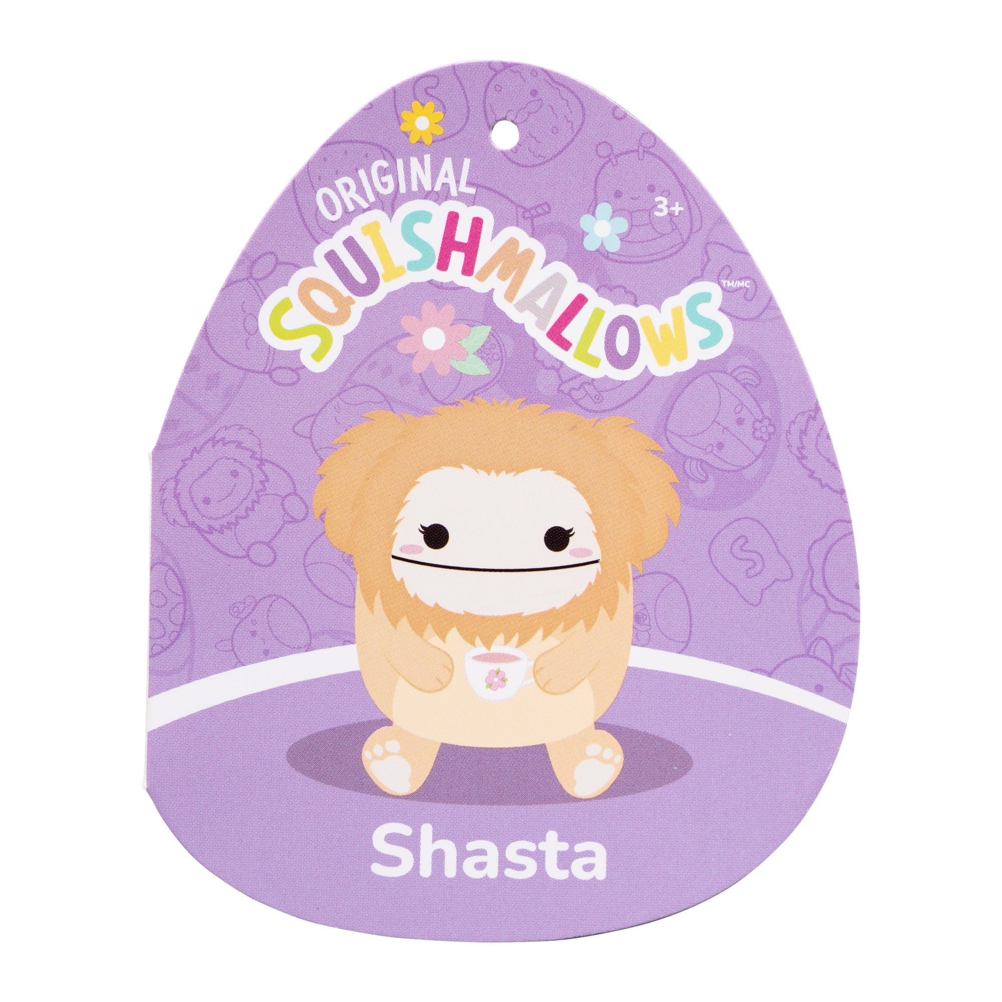 Squishmallows 8" Shasta the Peach Bigfoot Holding Teacup | Jazwares / Squishmallows   Squad