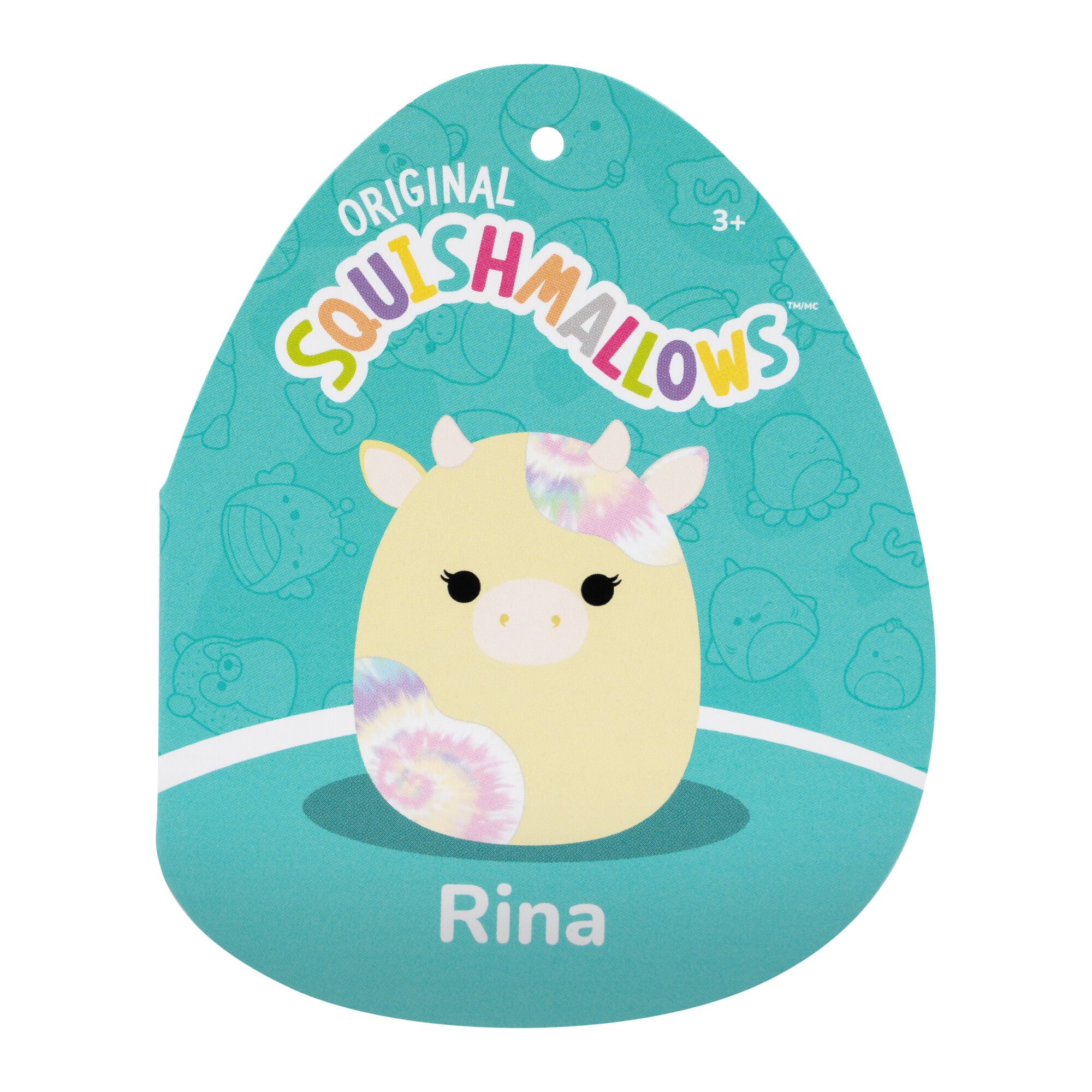 Squishmallows 12" Rina the Yellow Cow with Tie Dye Spots | Jazwares / Squishmallows   Squad