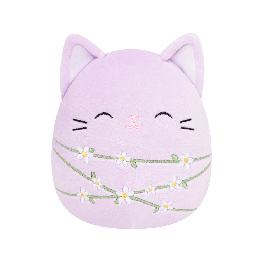 Squishmallows 8" Mak the Lavender Cat Wrapped with Flower Stems | Jazwares / Squishmallows   Squad