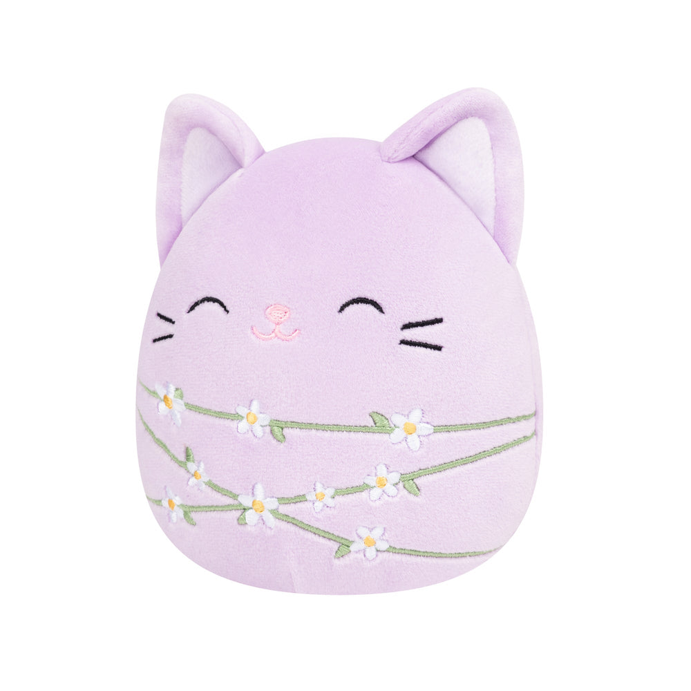 Squishmallows 8" Mak the Lavender Cat Wrapped with Flower Stems | Jazwares / Squishmallows   Squad