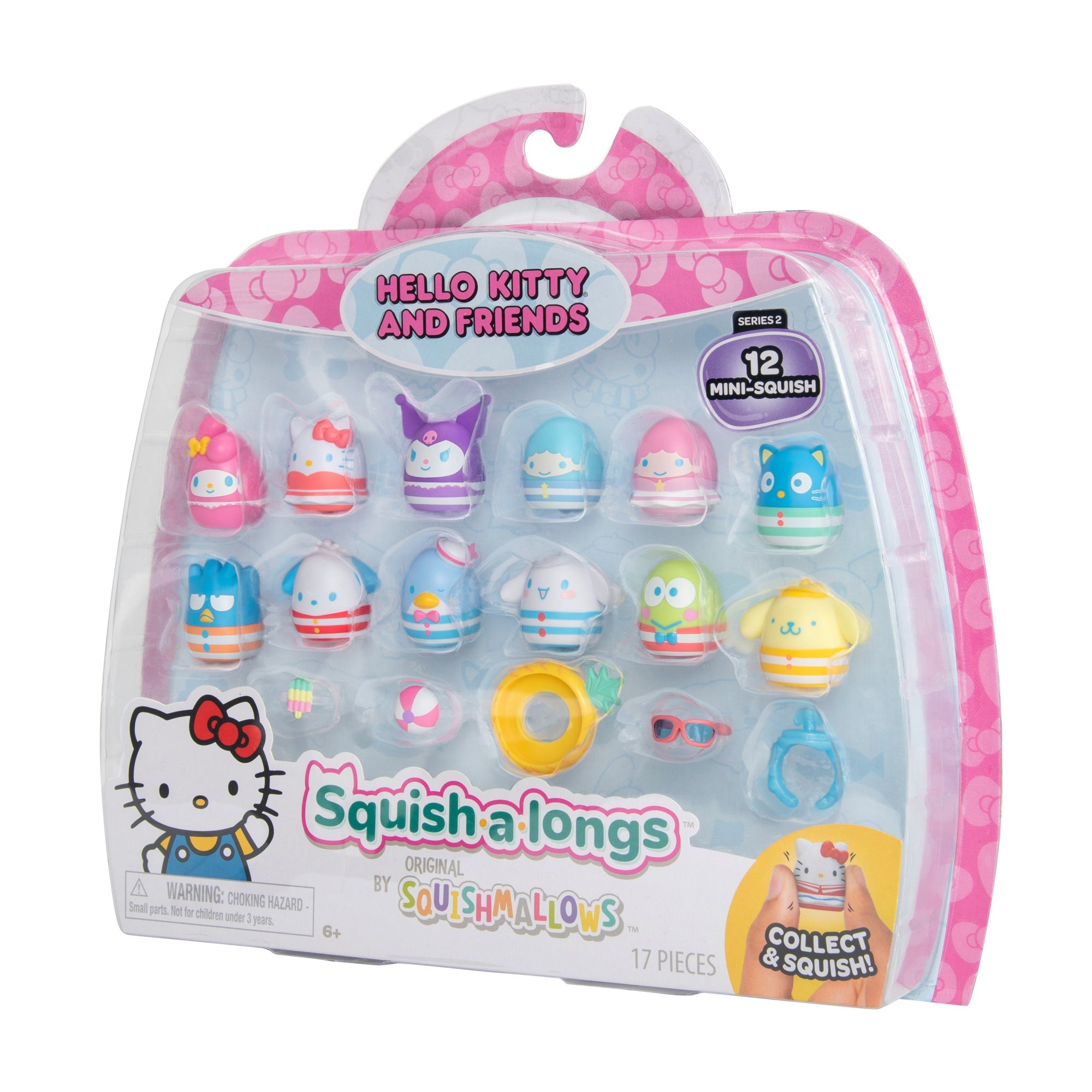 Squish-a-longs Hello Kitty and Friends Pool Party 12-Pack | Jazwares / Squishmallows   Category|  Brand